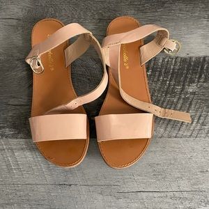 Nude strap sandal